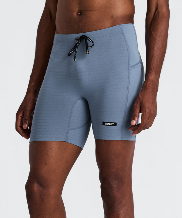 Men's Gridlock™ Quarter Tights - Steel Horizon
