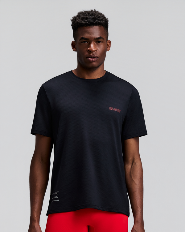 Men's Micromesh™ Short Sleeve Run Tee - Black