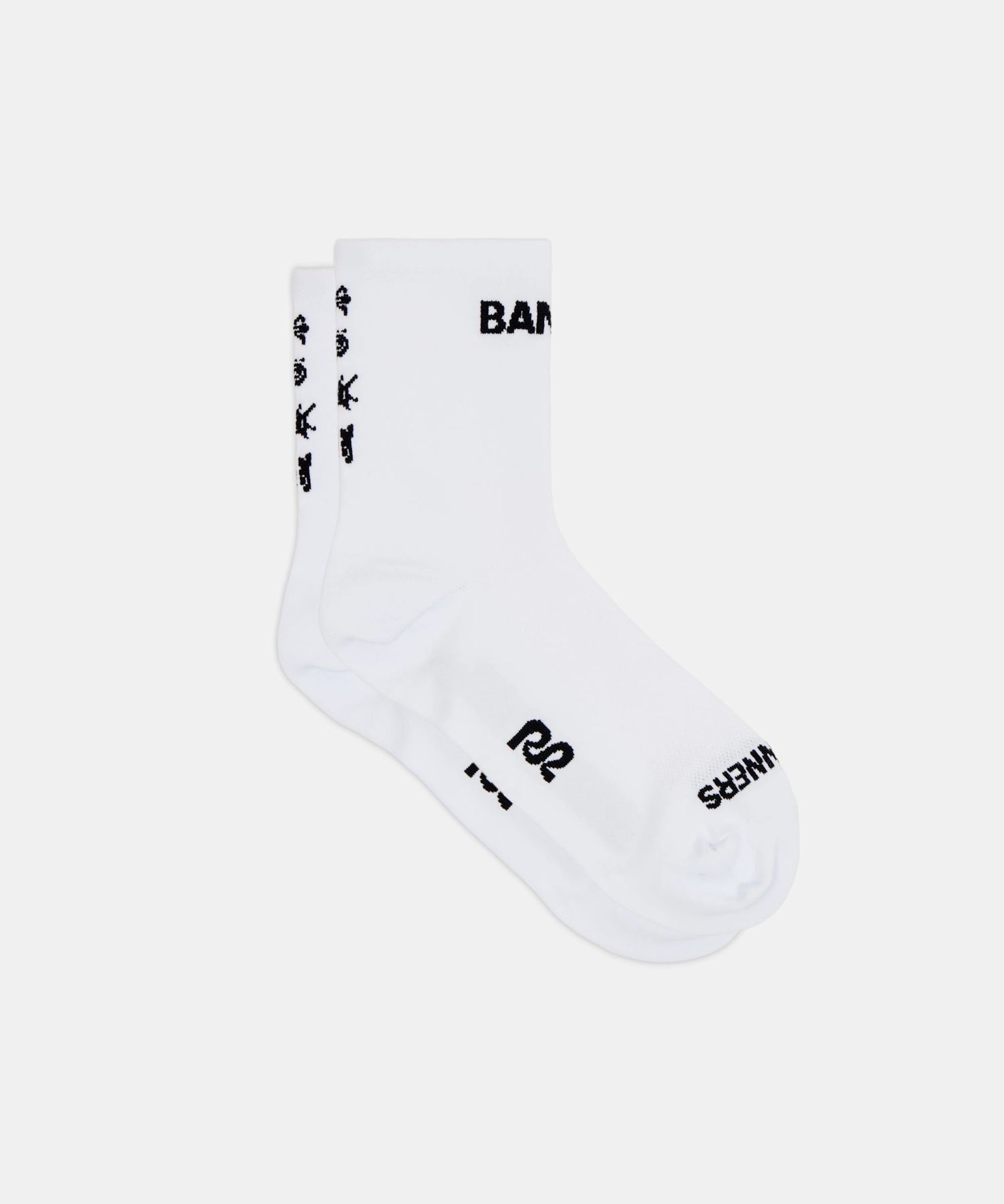 Lite Run™ Spring Motif Quarter Socks - White / Black