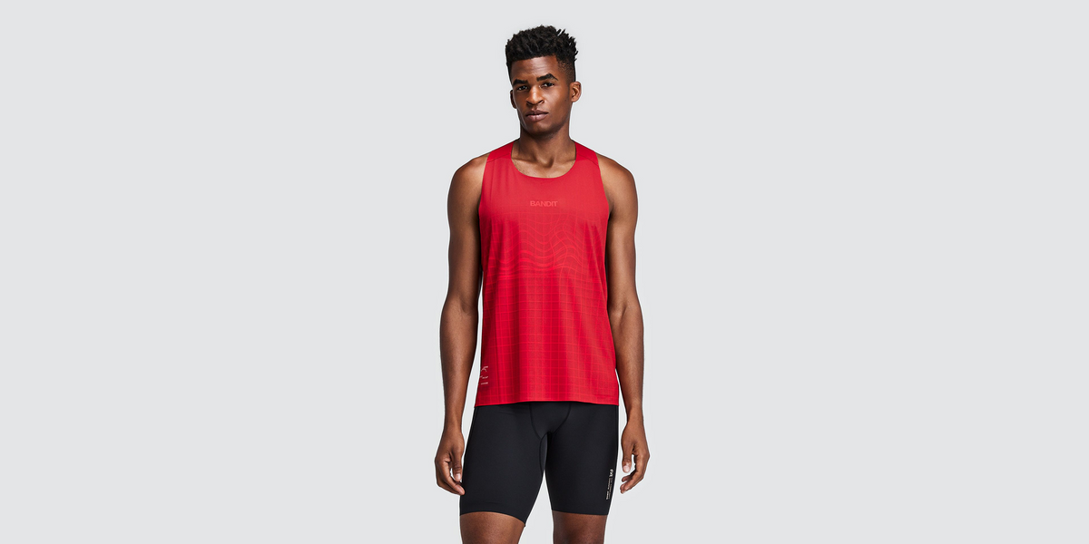 Men's Specter™ Race Singlet with Flopack™ - Oxide Red