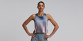 Thumbnail of Women's CoolGrid™ Race Singlet - Flow State Aegean Multi