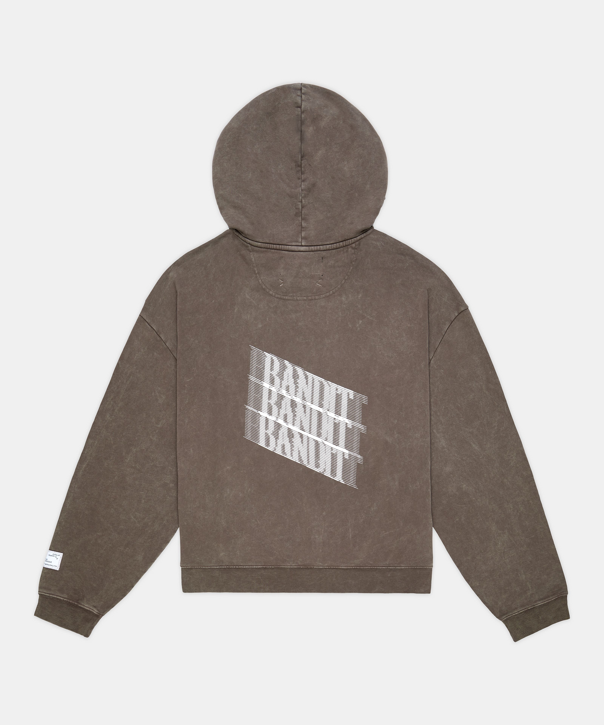 Unisex Chroma Wash Cropped Hoodie - Cocoa