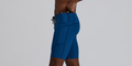Thumbnail of Men's Striped Cadence™ 7 Pocket Lined Half Tights - Ink Blue / Aegean