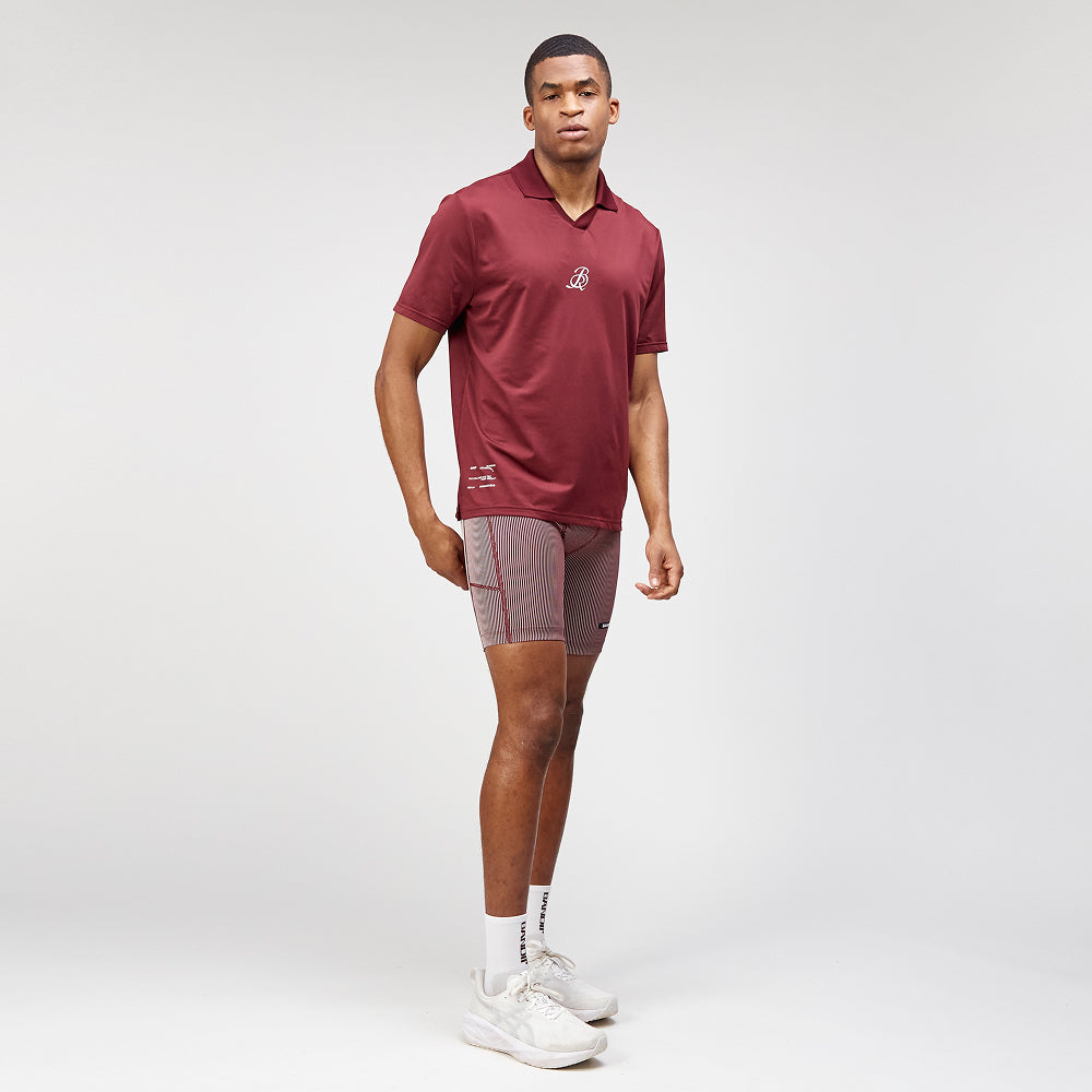 Striped Cadence™ Next Gen 7 Pocket Half Tights - Port