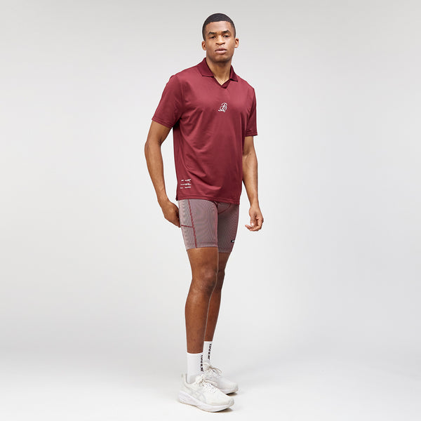 Striped Cadence™ Next Gen 7 Pocket Half Tights - Port