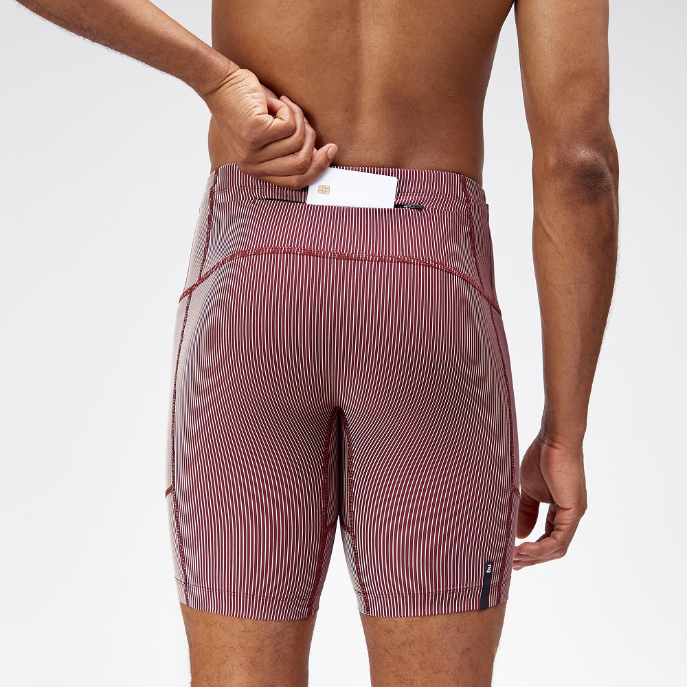 Striped Cadence™ Next Gen 7 Pocket Half Tights - Port