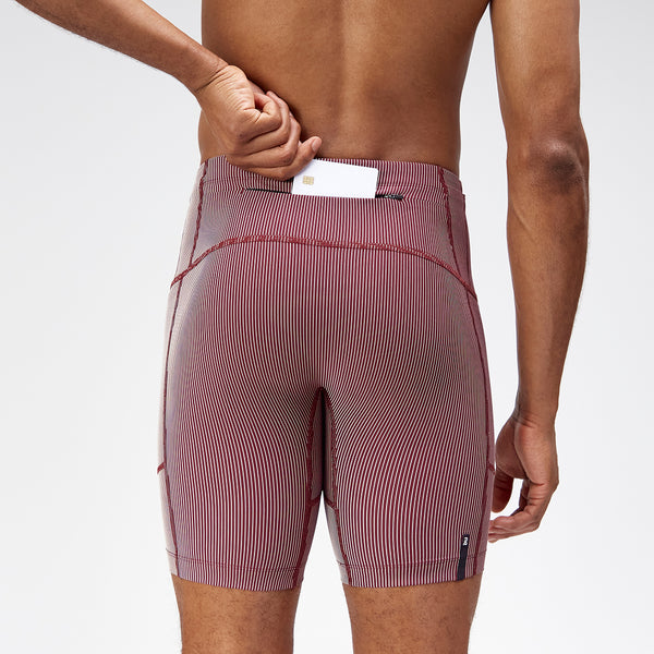 Striped Cadence™ Next Gen 7 Pocket Half Tights - Port