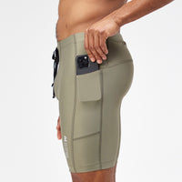 Thumbnail of Superbeam™ Next Gen 7 Pocket Half Tights - Fatigue