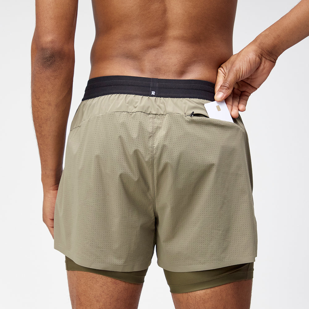 Vento™ 4" 2-in-1 Short, Men's - Fatigue