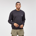 Thumbnail of Cotton Fleece Abstract Grid Crewneck - Unisex, Black