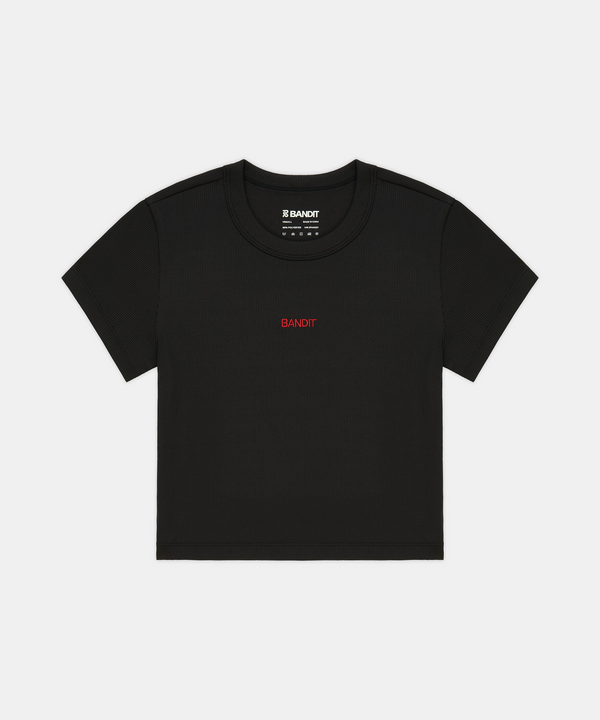 Women's Vituccia™ Cropped Performance Tee - Black