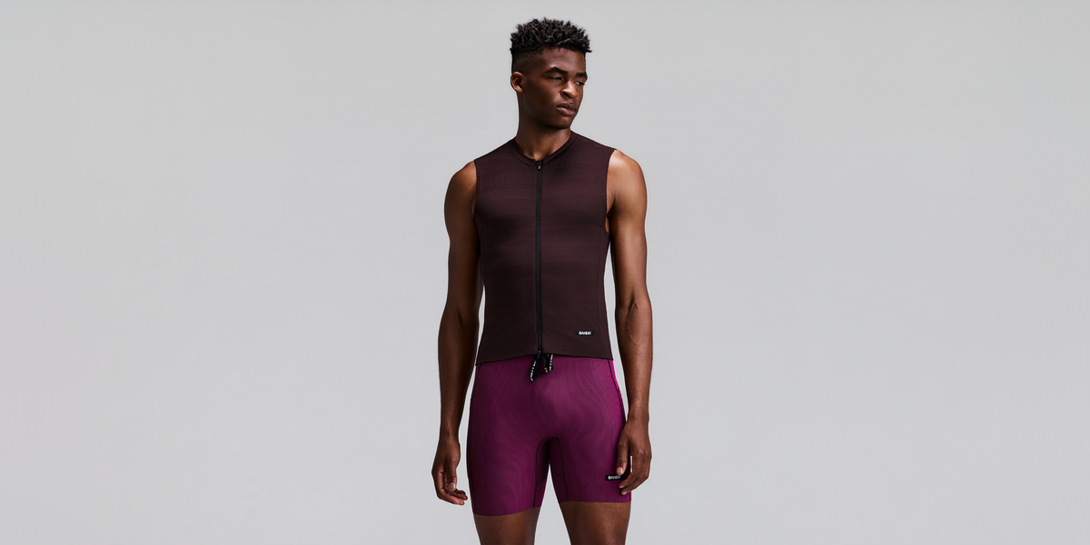 Men's AirKnit™ Distance Sleeveless Zip - Espresso