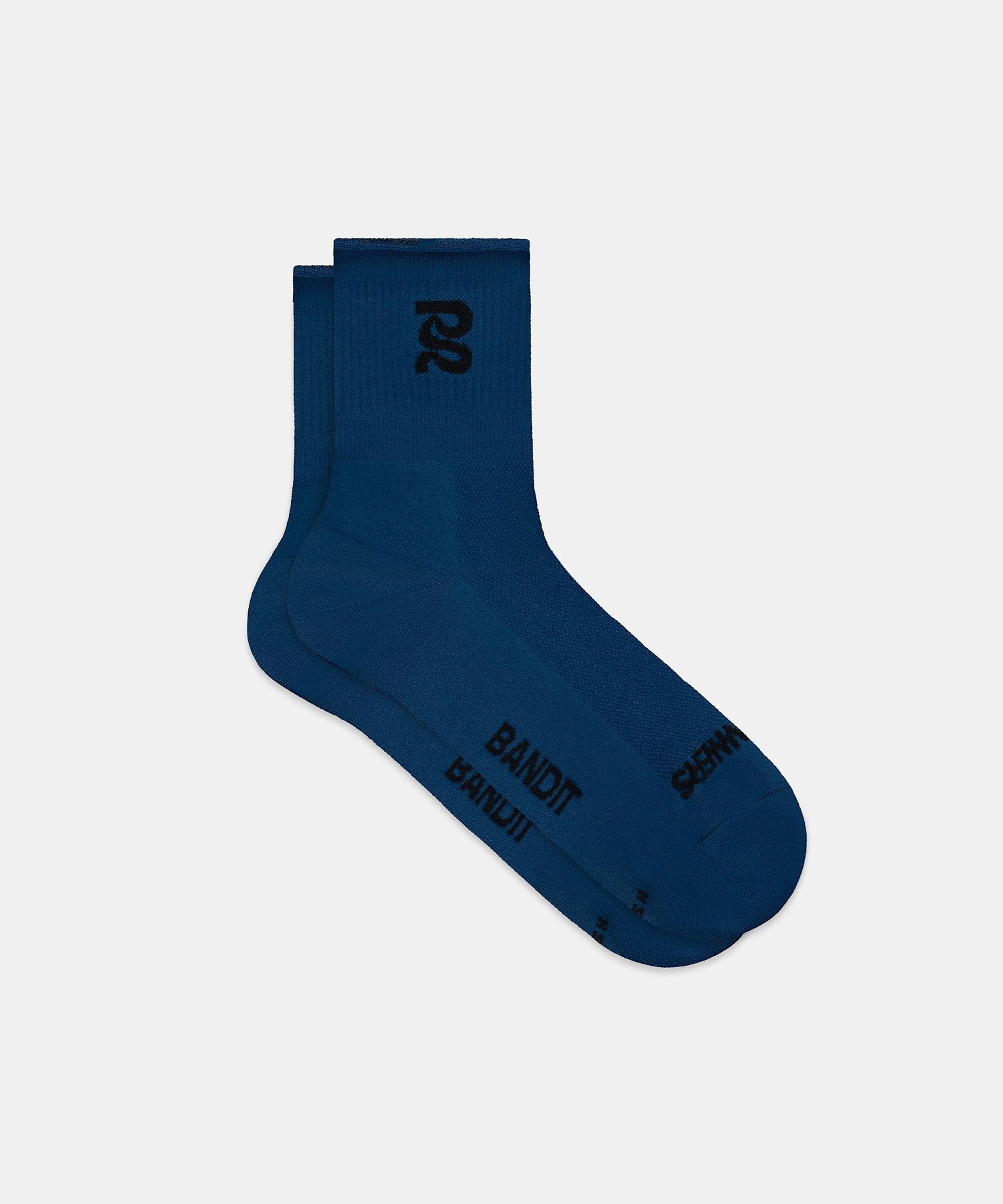 Lite Run™ Ribbed Quarter Socks - Aegean (2 Pack)