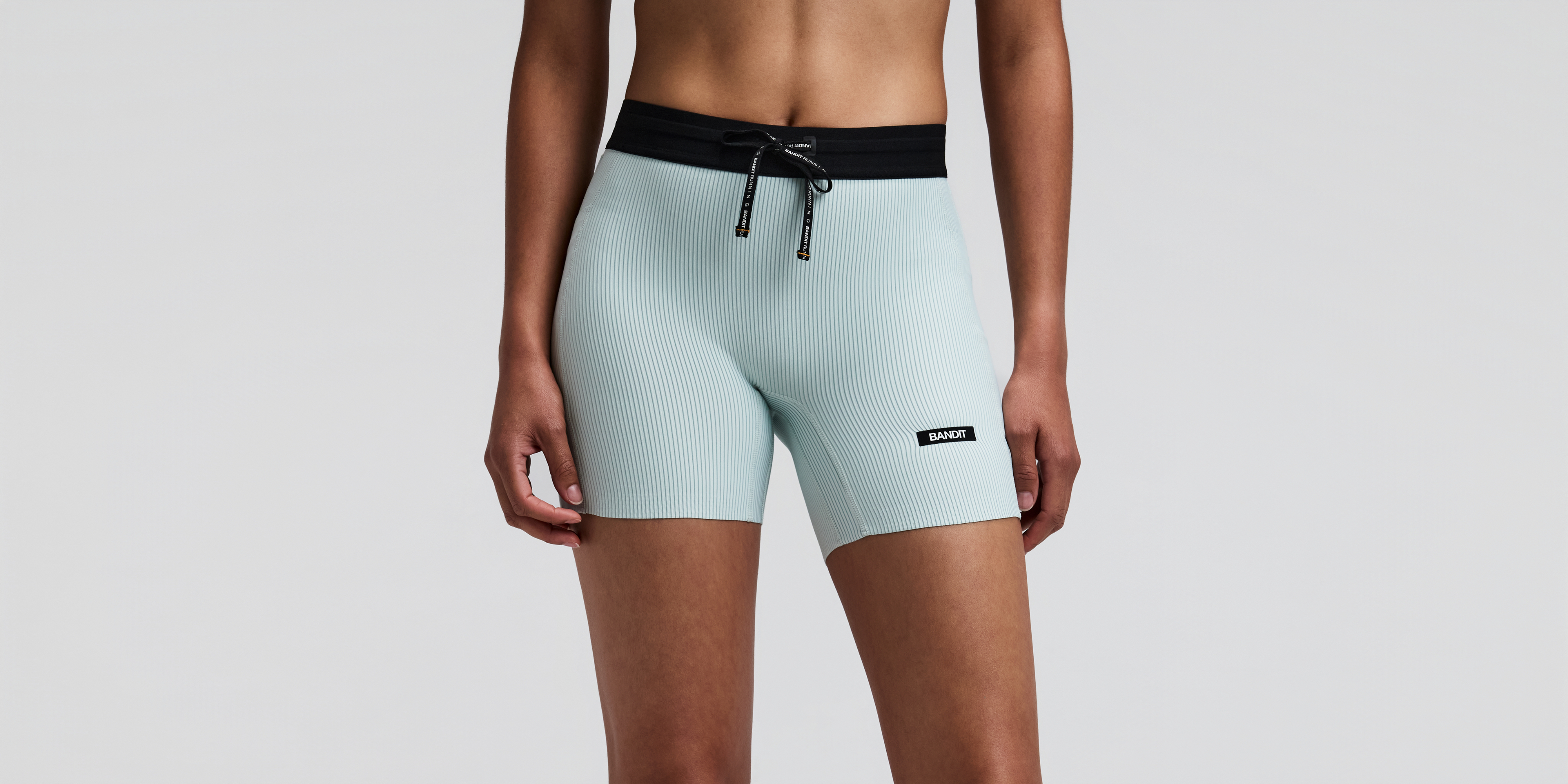 Women's Striped Cadence™ 5" Compression Shorts - Mist / Lagoon
