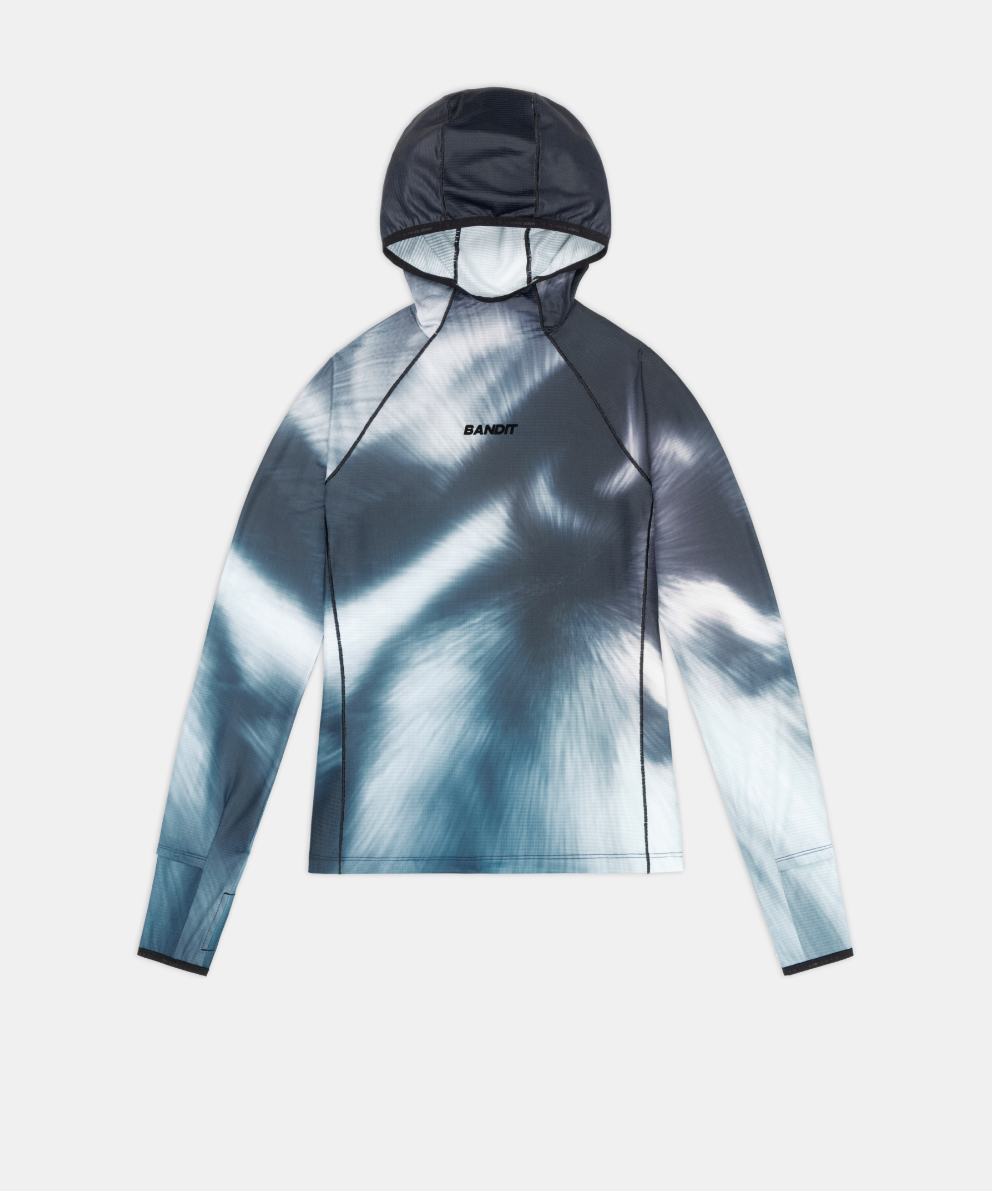 Women's AuraGrid™ Hooded Performance Top - Storm Multi