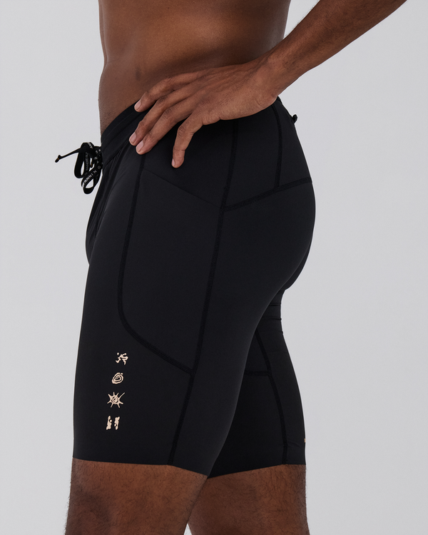 Men's SoLite™ 5 Pocket Half Tights - Black