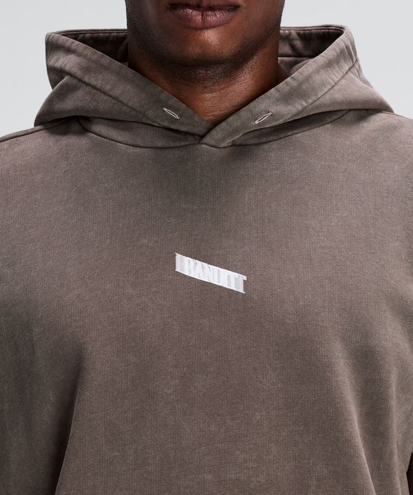 Unisex Chroma Wash Cropped Hoodie - Cocoa