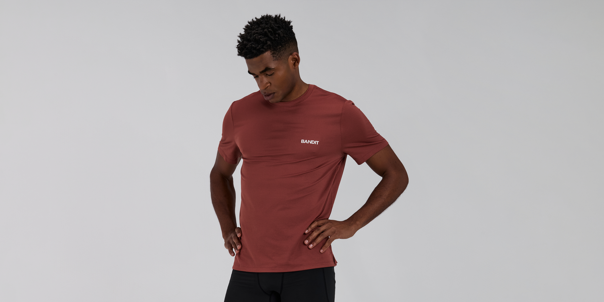 Men's Micromesh™ Run Tee - Mahogany