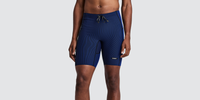 Thumbnail of Men's Striped Cadence™ Half Tights - Black / Bauhaus Blue