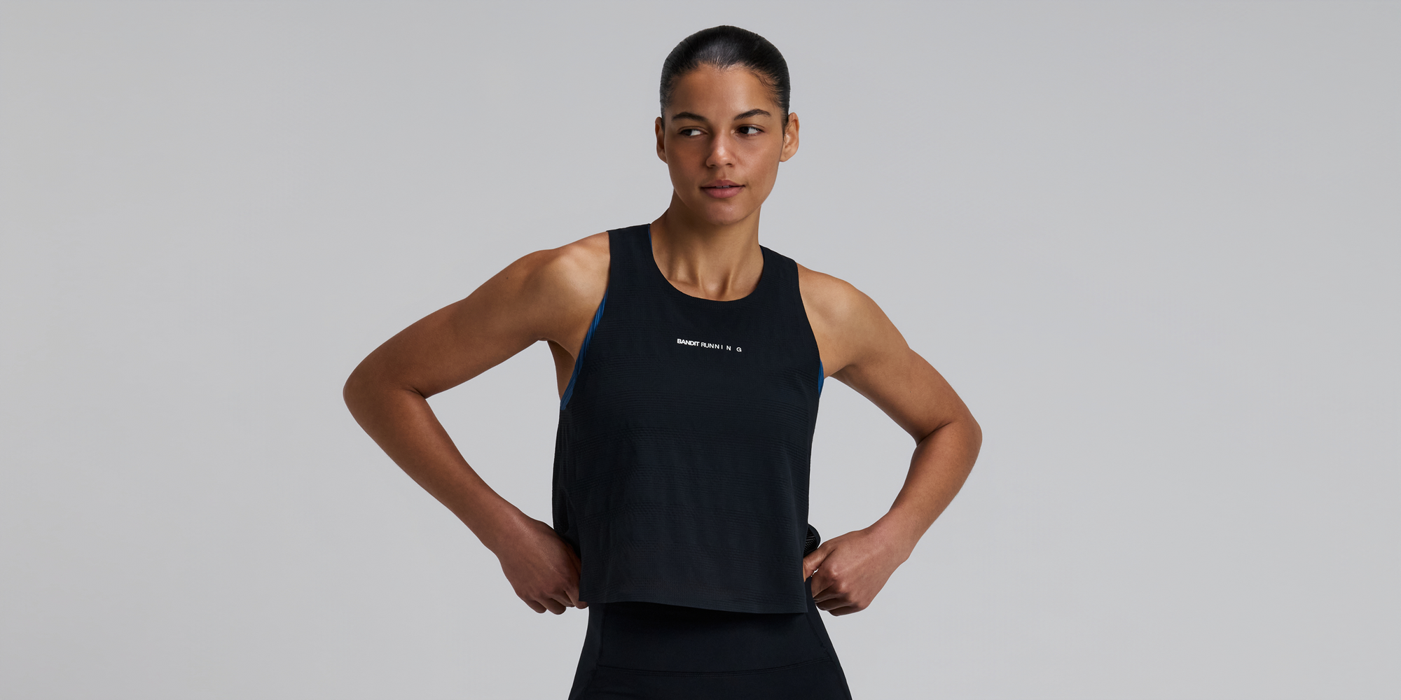Women's CoolGrid™ Race Singlet - Black