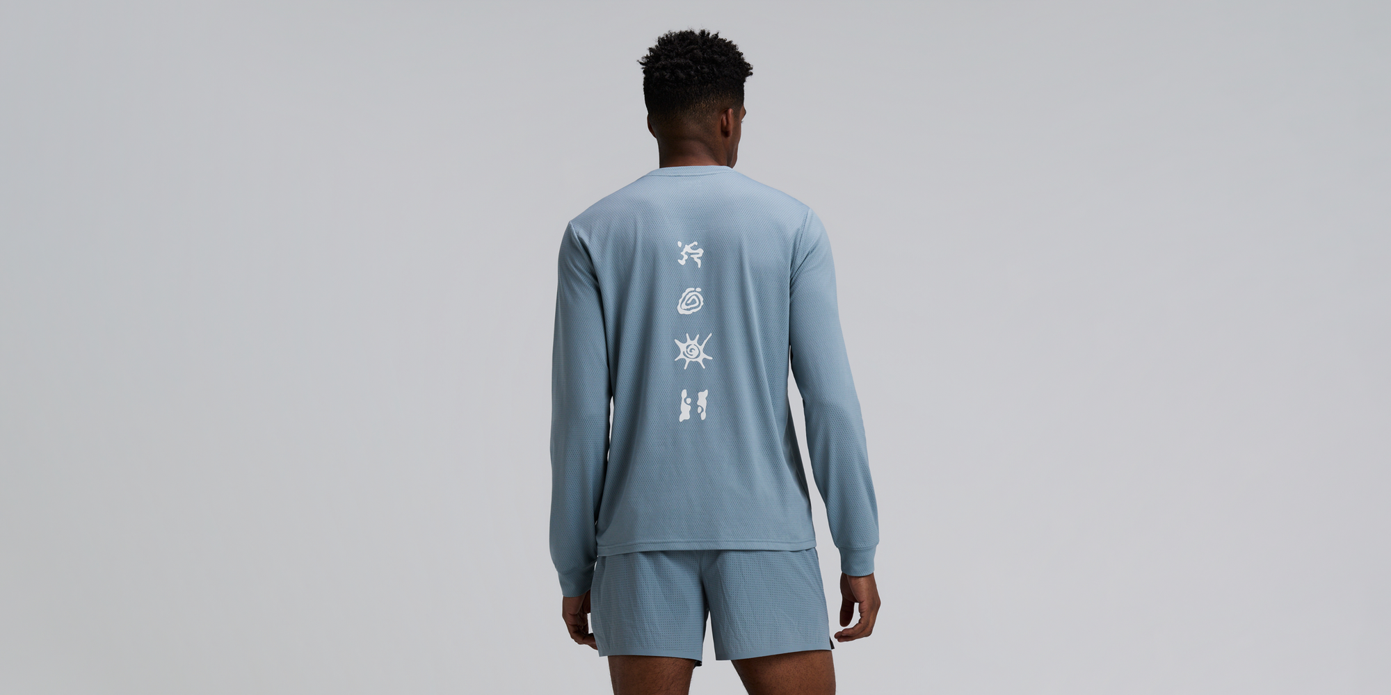 Men's Micromesh™ Long Sleeve - Tranquil Blue