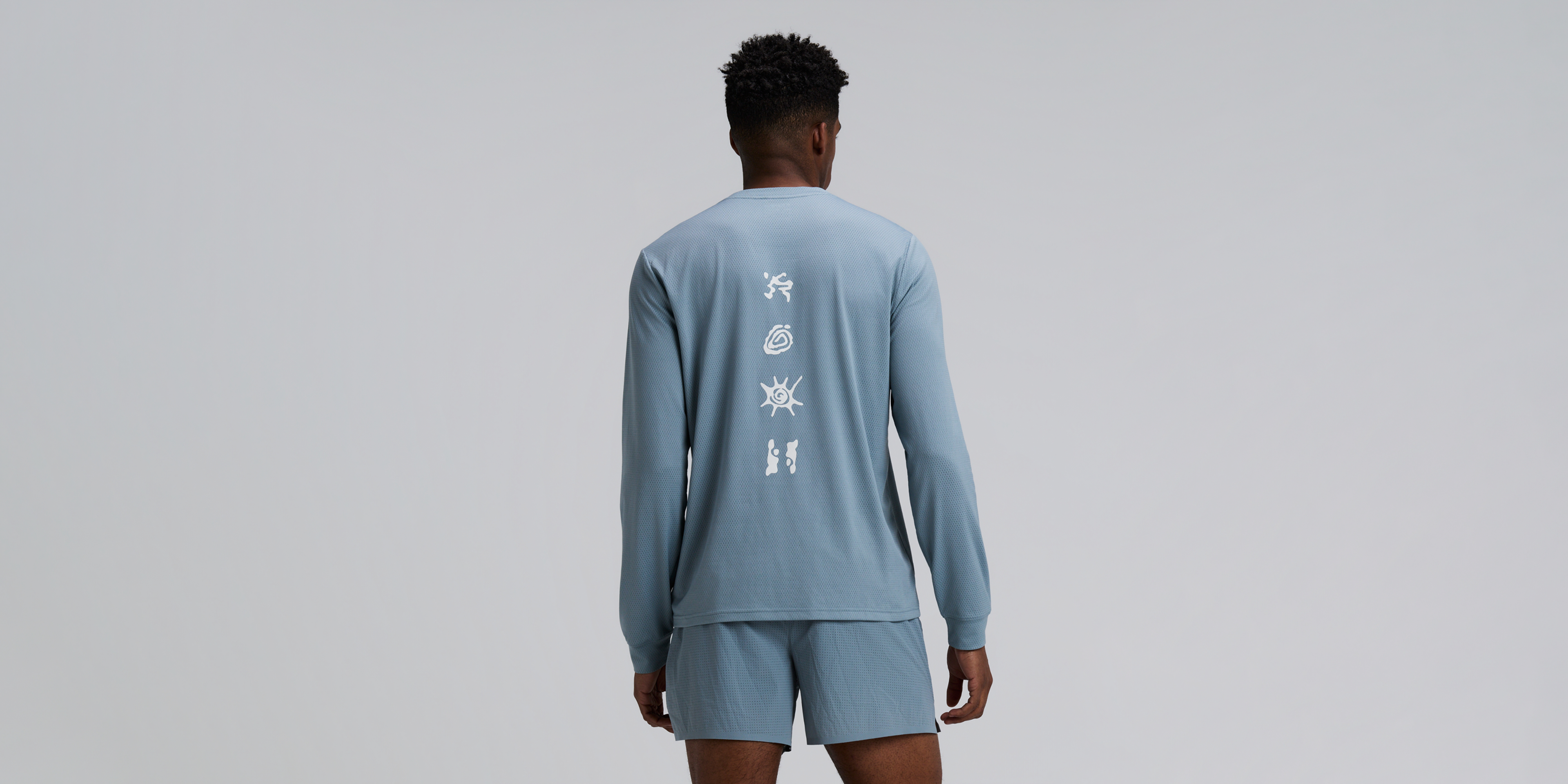 Men's Micromesh™ Long Sleeve - Tranquil Blue