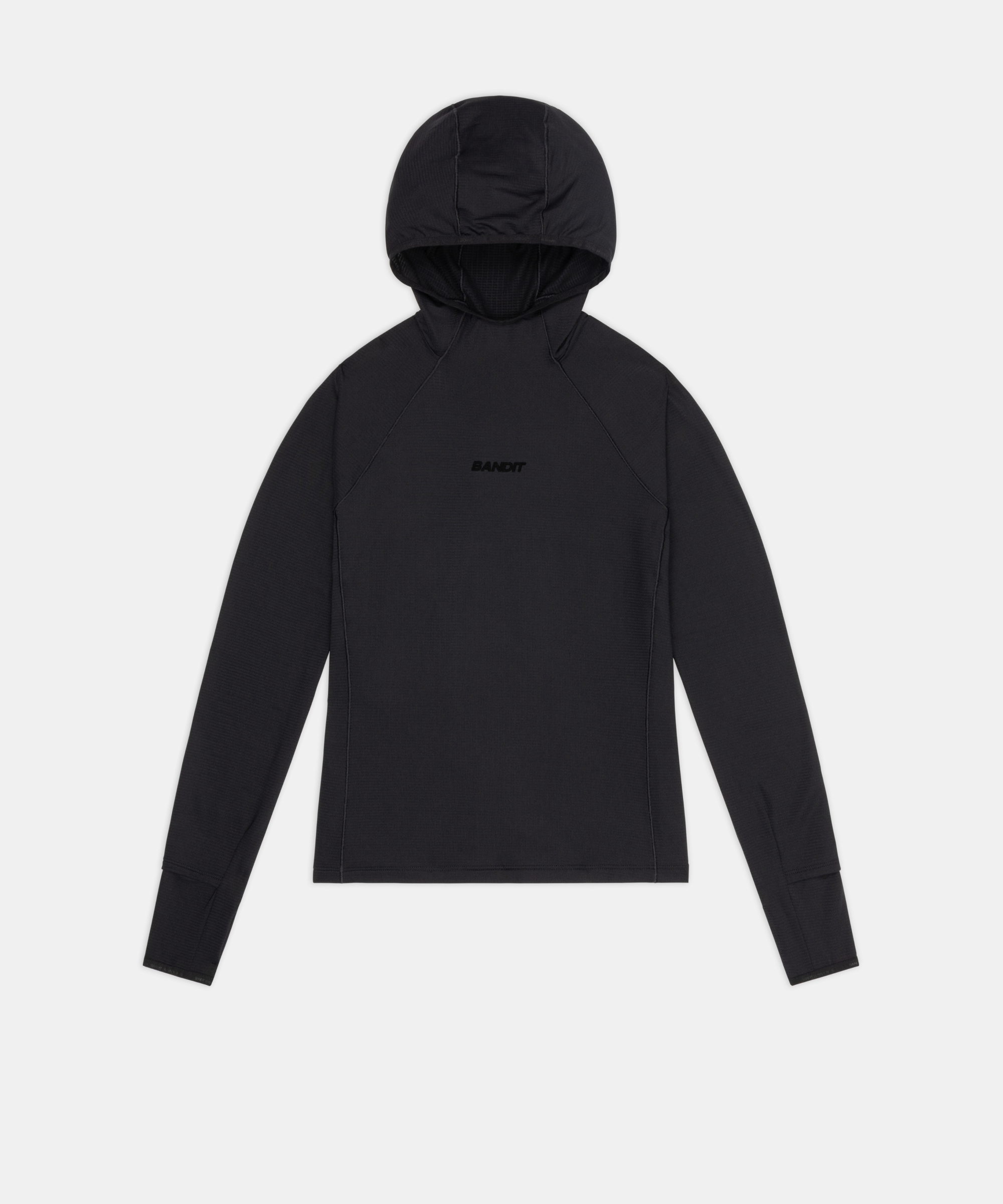 Women's AuraGrid™ Hooded Performance Top - Black