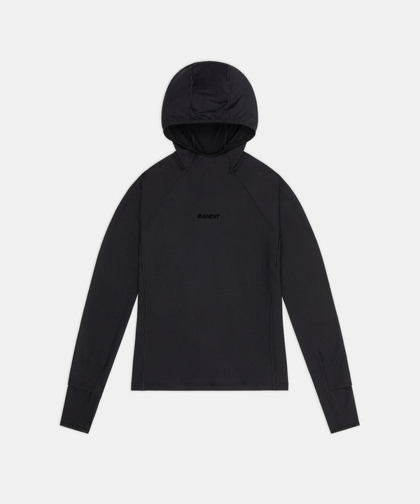 Women's AuraGrid™ Hooded Performance Top - Black