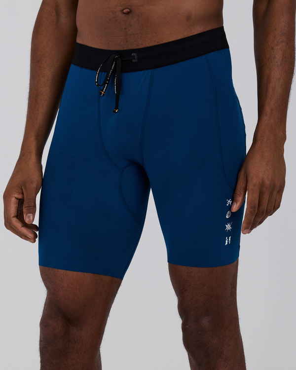 Men's SoLite™ 5 Pocket Half Tights - Ink Blue