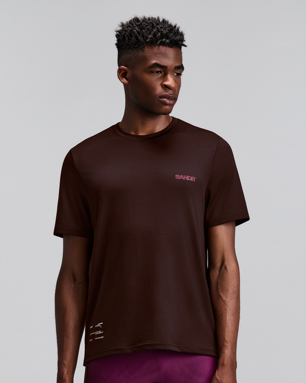 Men's Micromesh™ Short Sleeve Run Tee - Espresso