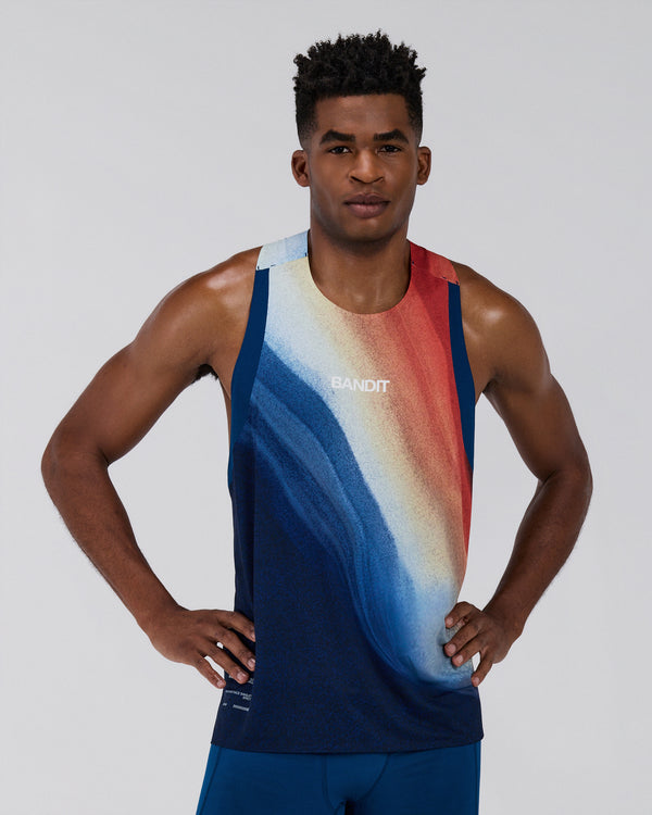 Men's Specter™ Race Singlet - Thermal Field Rusted Apricot