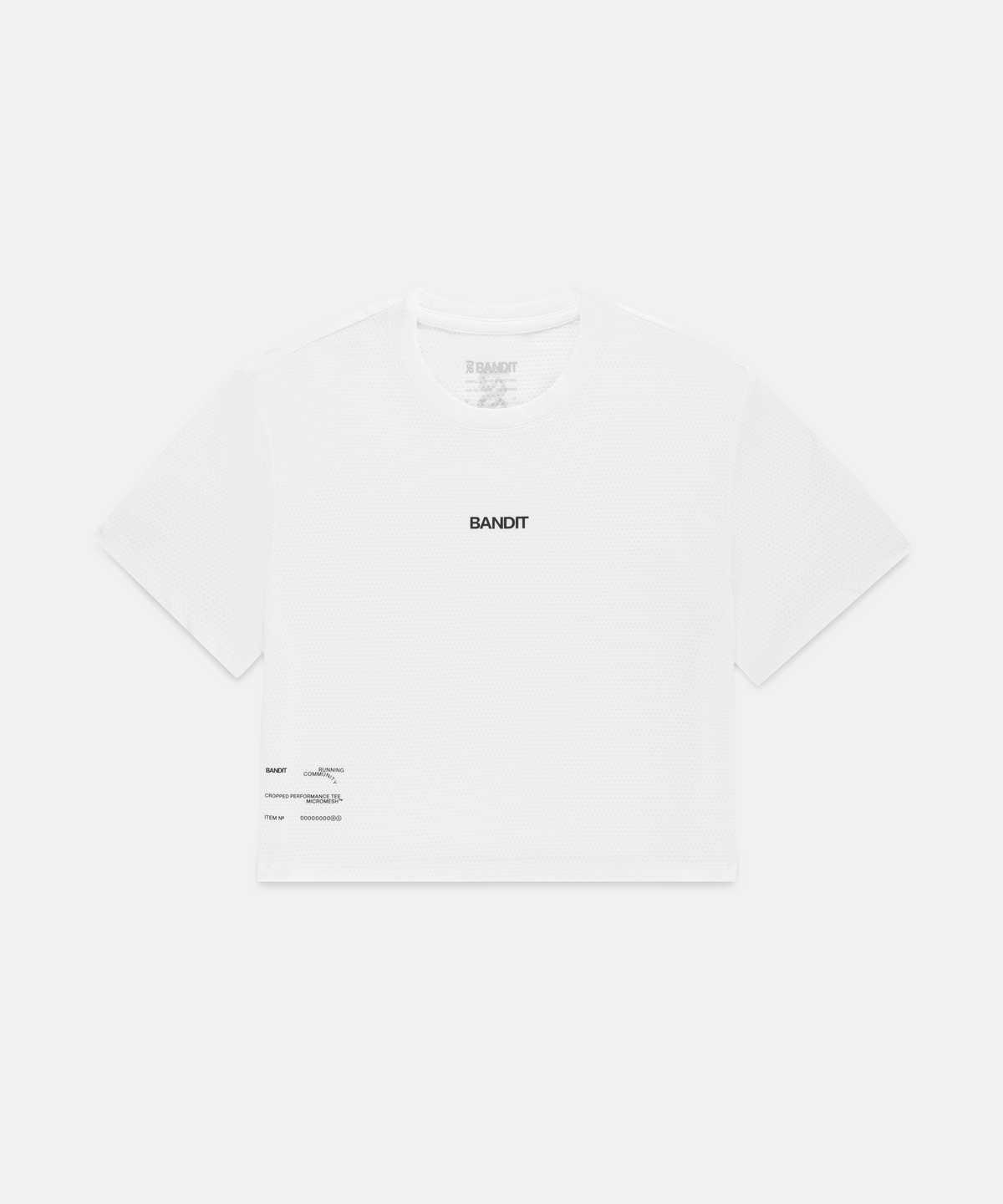 Women's Micromesh™ Cropped Run Tee - White