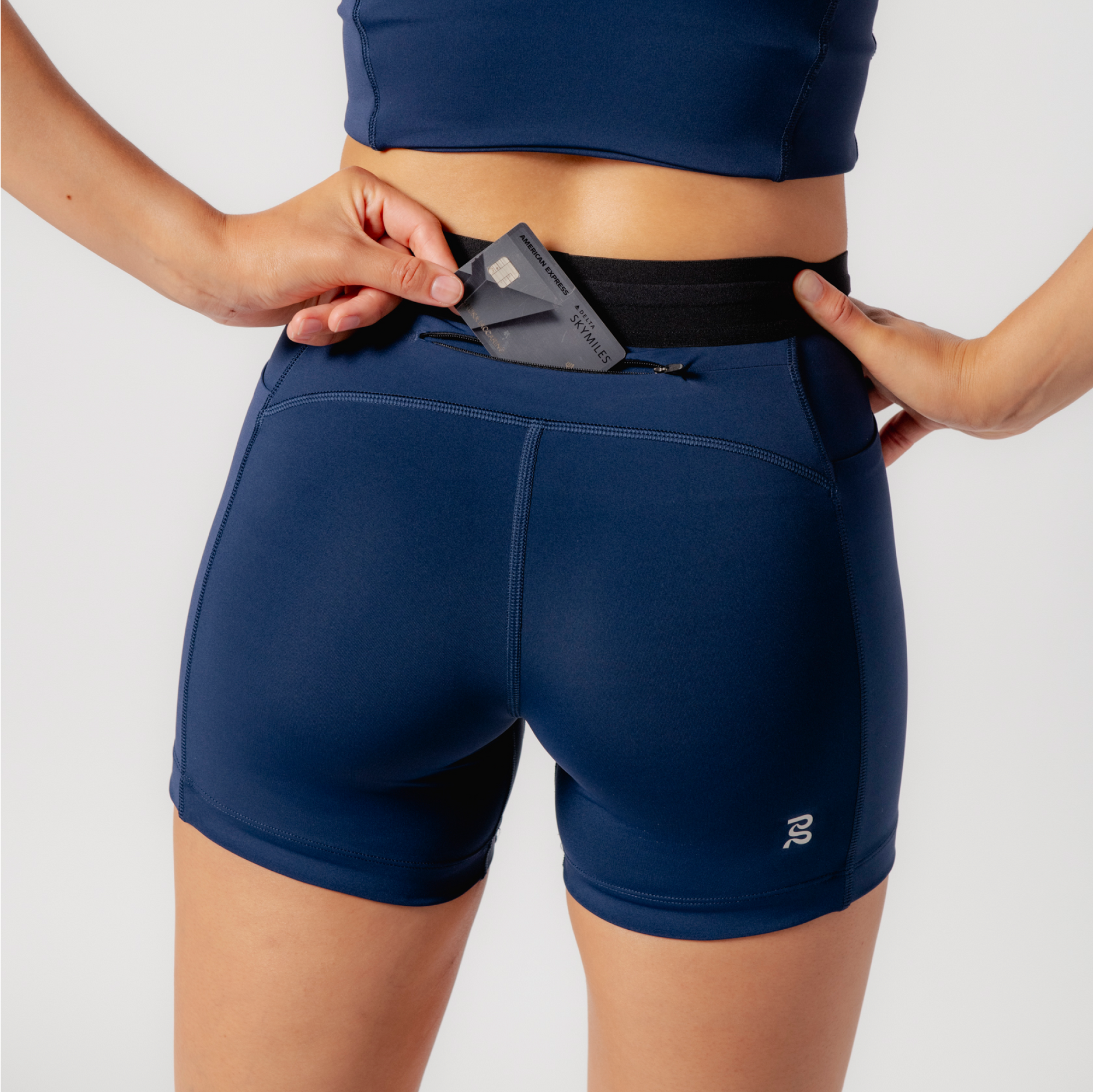 Stamina™ 7" Compression Shorts, Women's - NY Navy