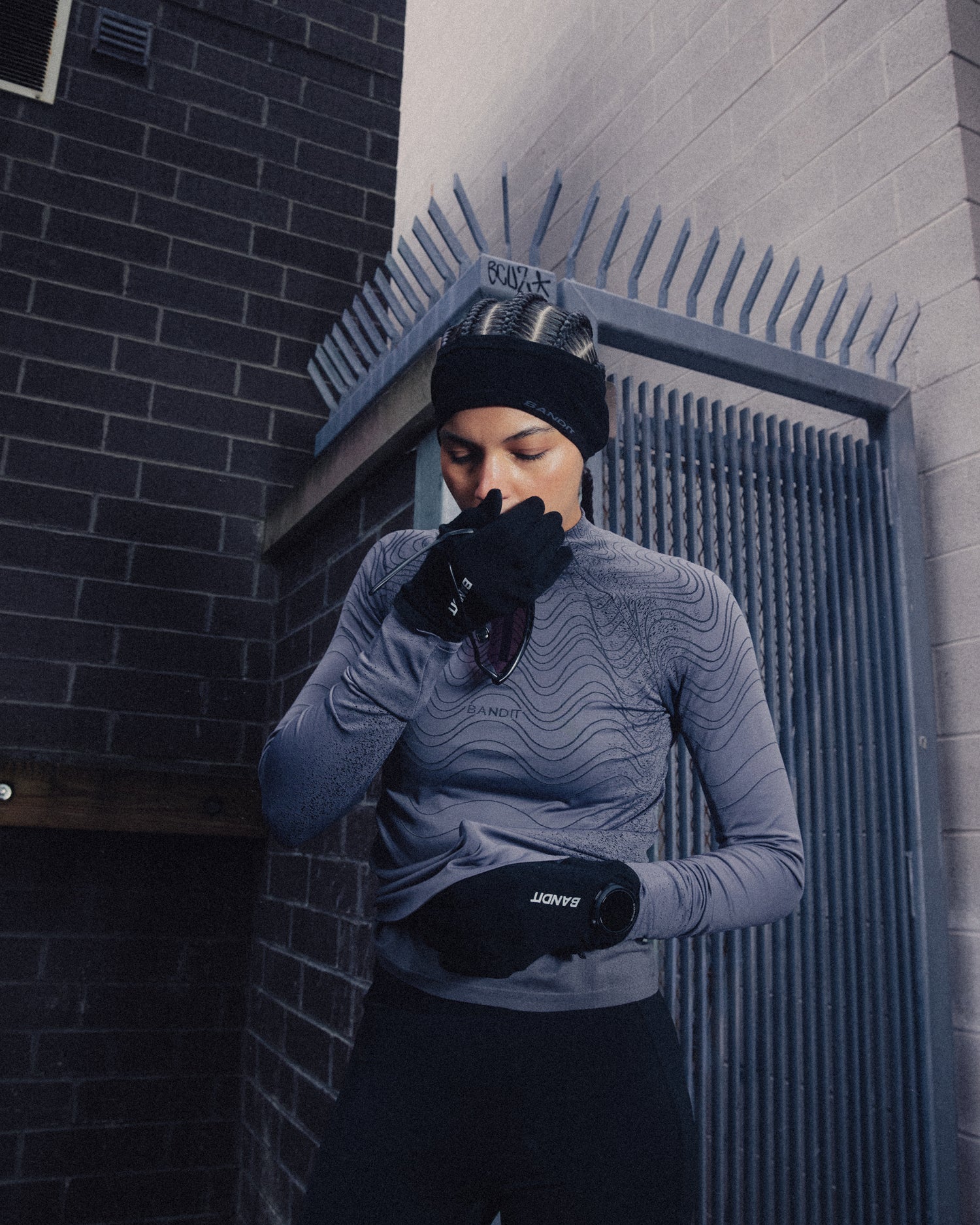 Seamless Merino Headband - Black