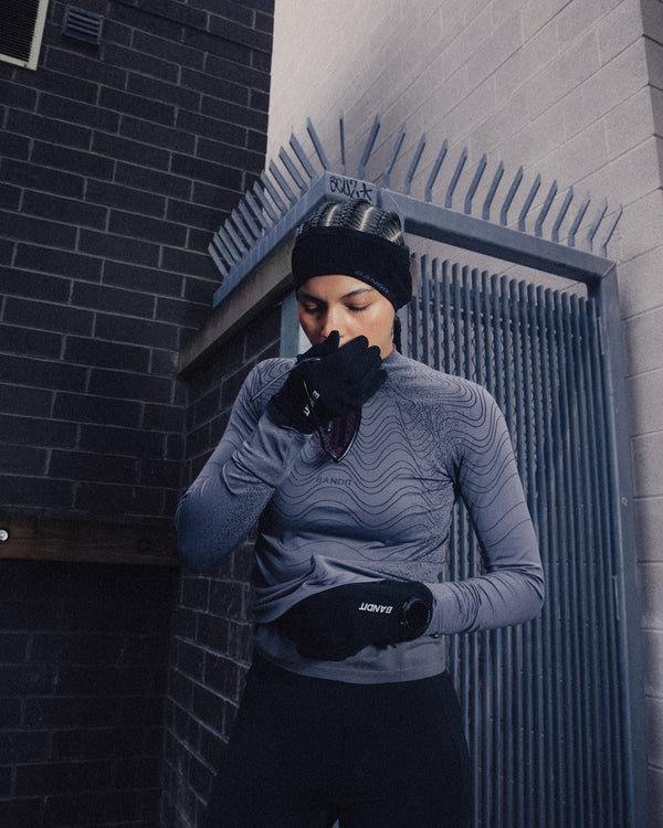 Seamless Merino Headband - Black