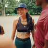 Stamina™ Scoop Neck Run Bra - Black