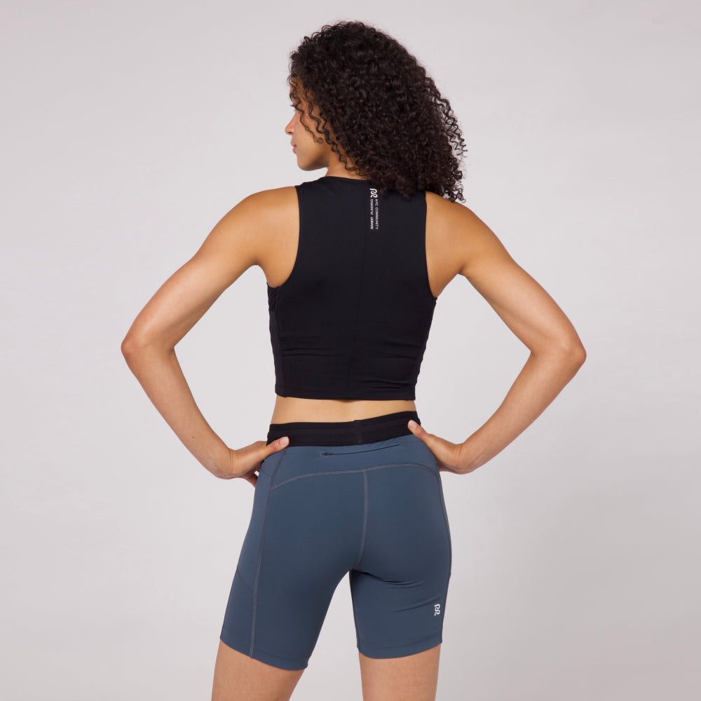 Ares Flex™ Zip Front Race Crop - Black