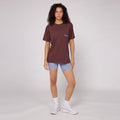 Thumbnail of The Community Tee, Unisex - Chocolate with Smokey Blue