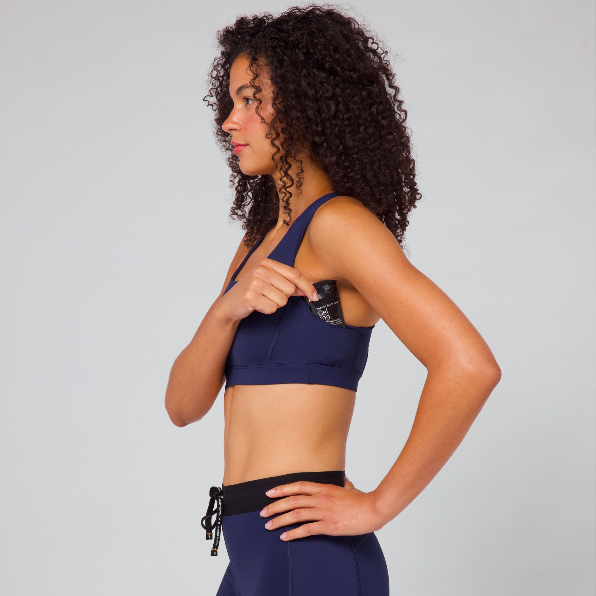 Stamina™ Scoop Neck Run Bra - NY Navy