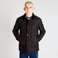 Thumbnail of The Off Track Herringbone Wool Jacket, Unisex - Deep Amber Brown