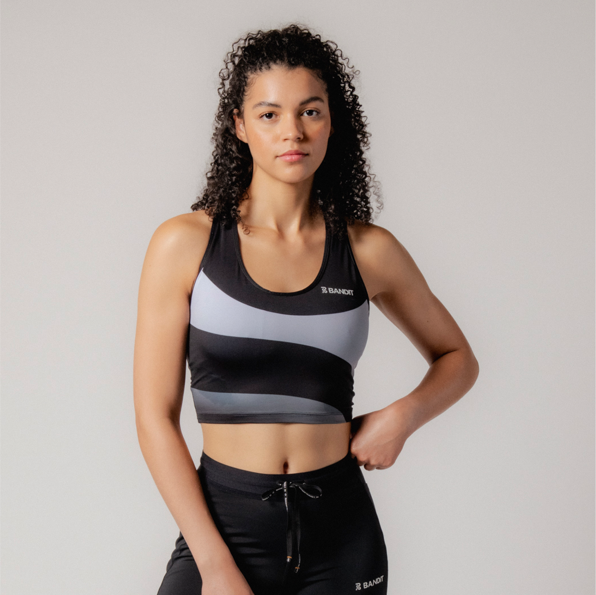 Crop top with 2025 built in sports bra