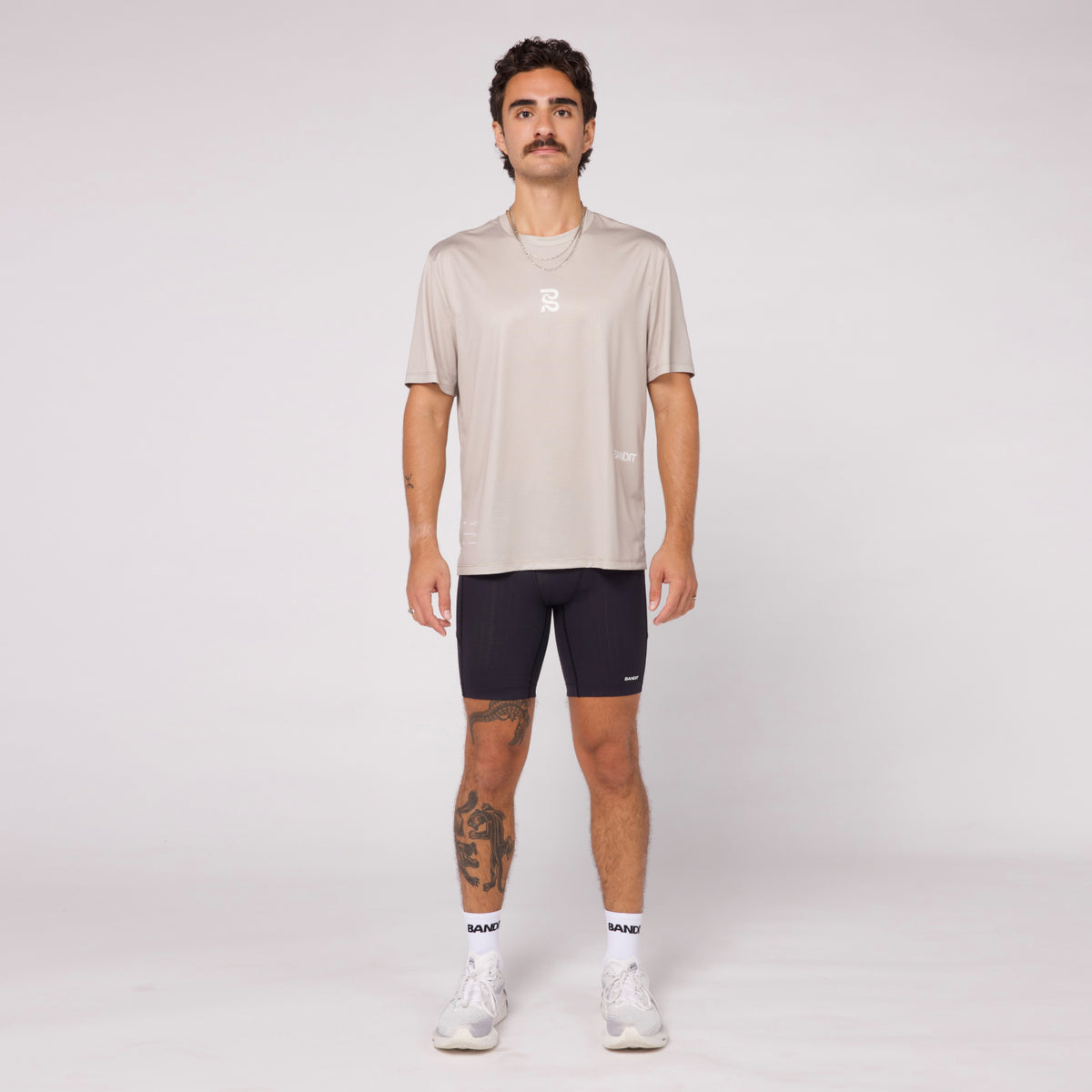 Sliced Spiral Drift™ Performance Tee - Stone