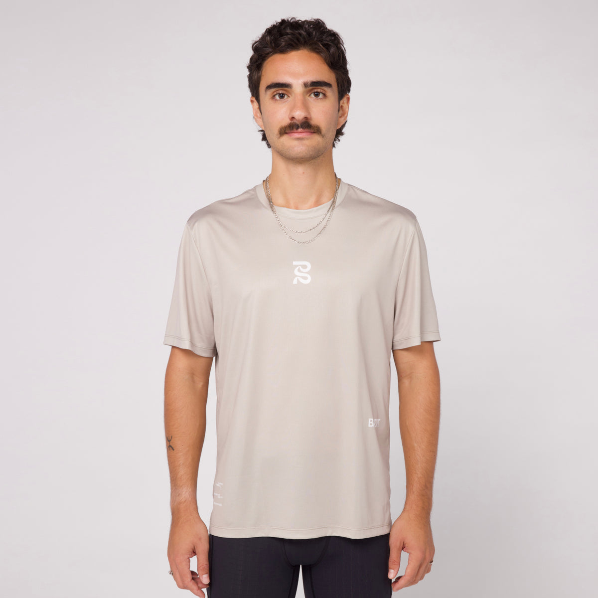 Sliced Spiral Drift™ Performance Tee - Stone