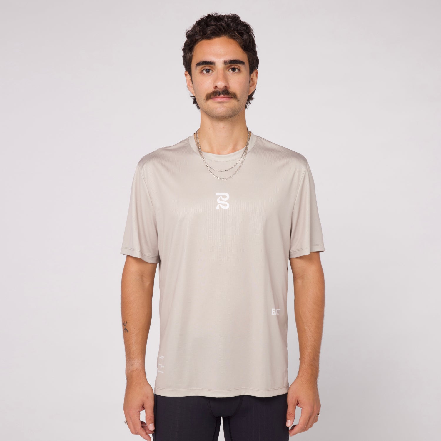 Sliced Spiral Drift™ Performance Tee - Stone
