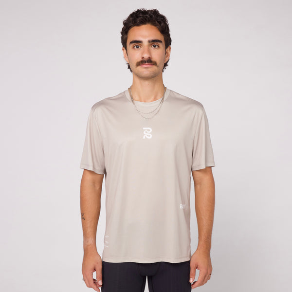 Sliced Spiral Drift™ Performance Tee - Stone