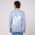 Thumbnail of Micromesh™ "Geometry" Long Sleeve Tee - Unisex, Smokey Blue