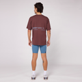 Thumbnail of The Community Tee, Unisex - Chocolate with Smokey Blue