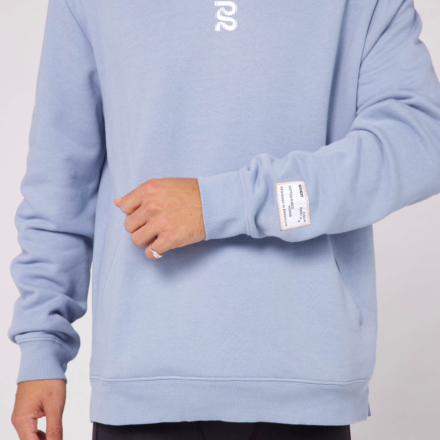 パーカー・フーディ SATUR Apero Pocket Hooded T-Shirt Sky Blue SA251MTH02SB Raffer Blue Hoodie/Super Stacked Flare Pant Set | Parallel