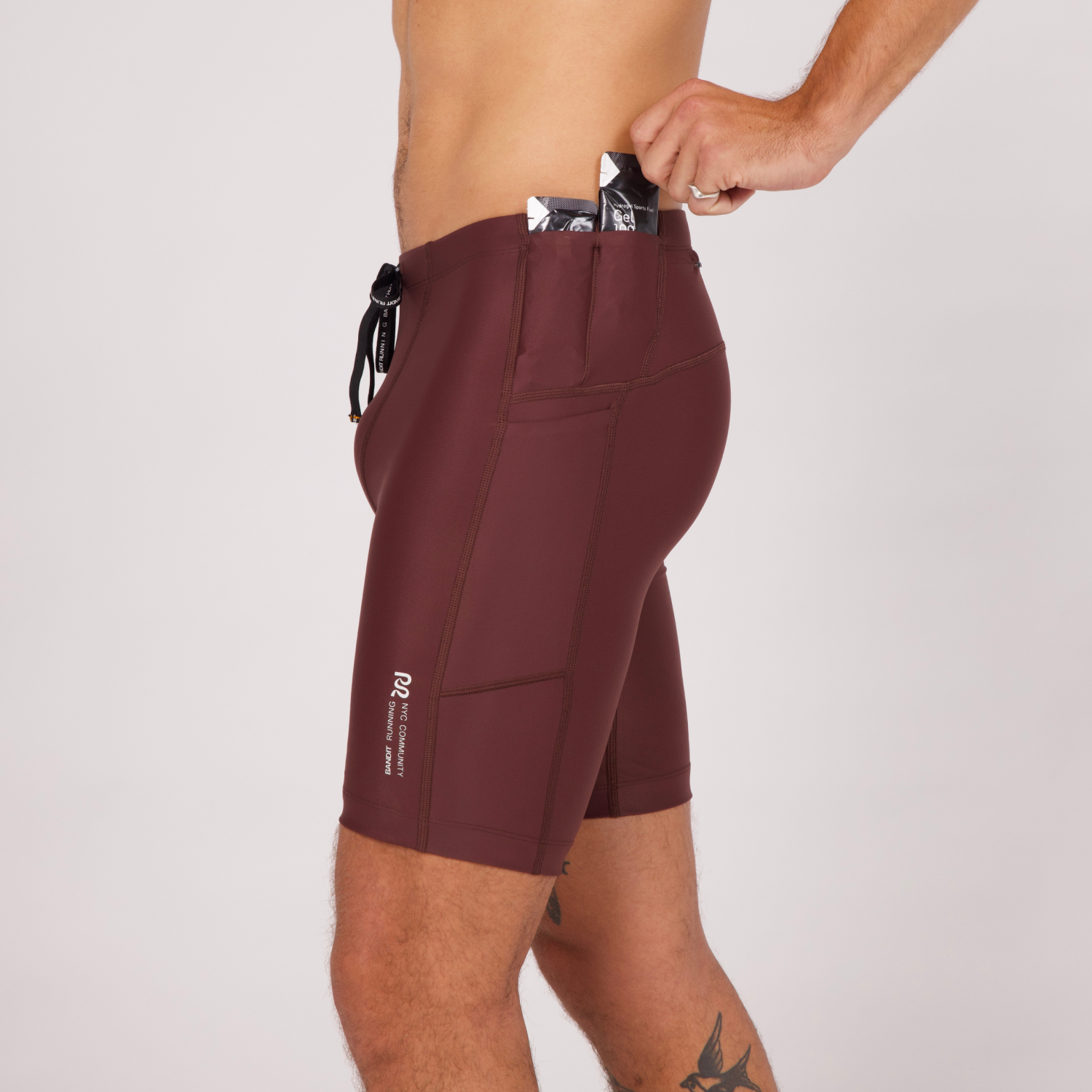 Men s Performance Half Tights Bandit Running