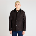 Thumbnail of The Off Track Herringbone Wool Jacket, Unisex - Deep Amber Brown
